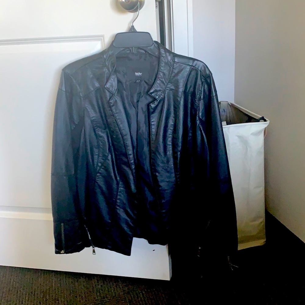 Black Faux Leather Jacket